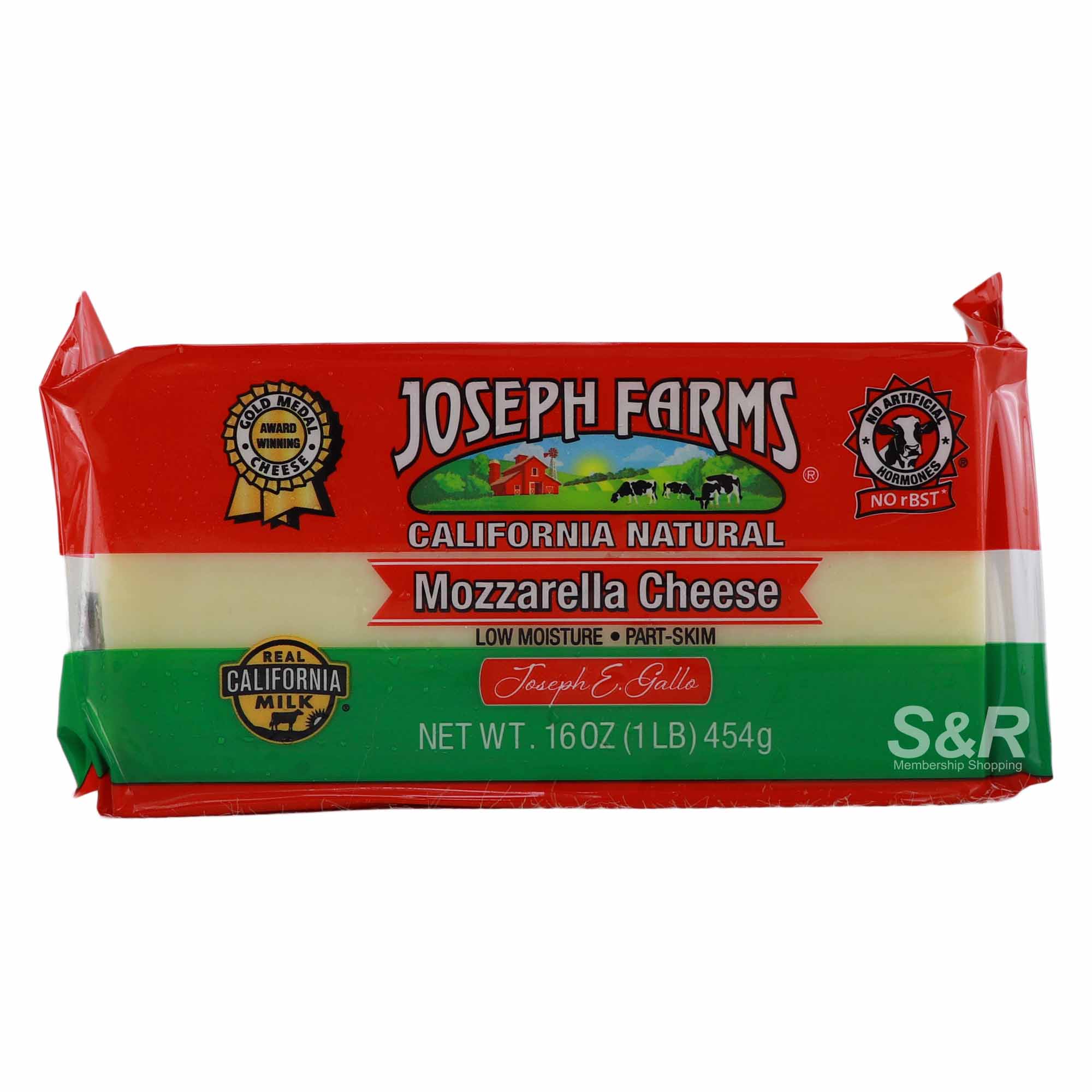 Joseph Farms Mozzarella Cheese 454g Joseph Farms Mozzarella Cheese 454g